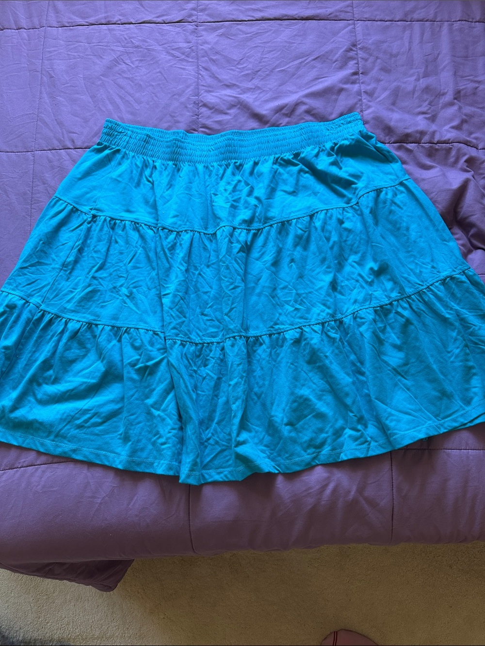 Blue Cotton Skirt